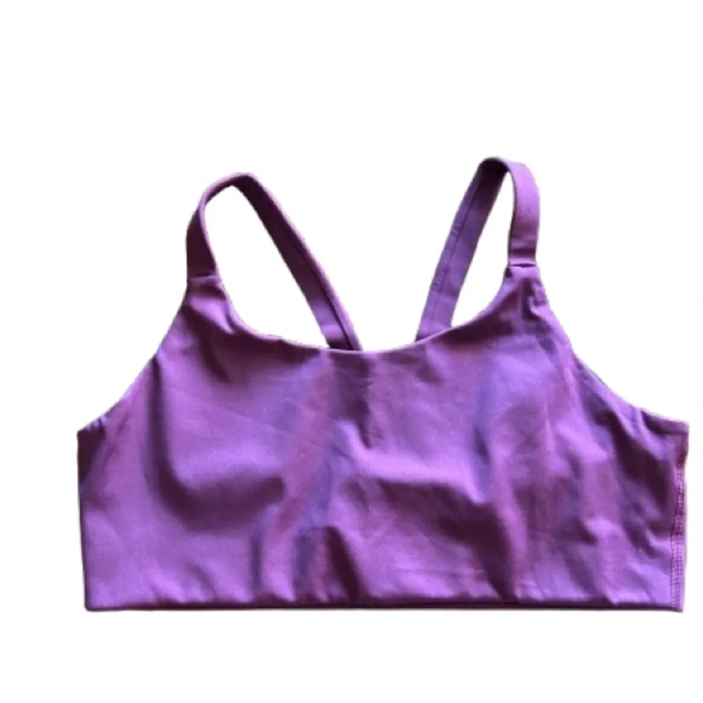 Girlfriend Collective Lou V-Back Bra Purple‎ NWT Sustainable size XL